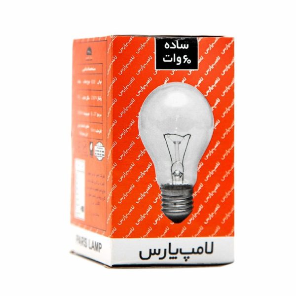 لامپ رشته ای 60وات برند پارس
